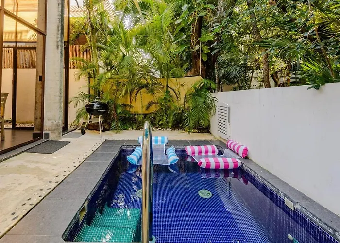 Casa de férias Private Plunge Pool, Golf Cart And Club Akumal